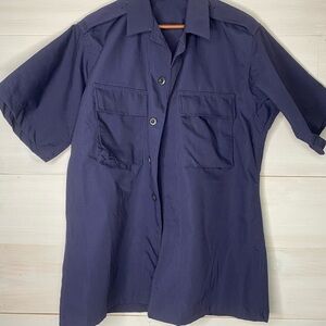 Propper - Navy Short Sleeve Partial Button-Up Shirt Size S/R